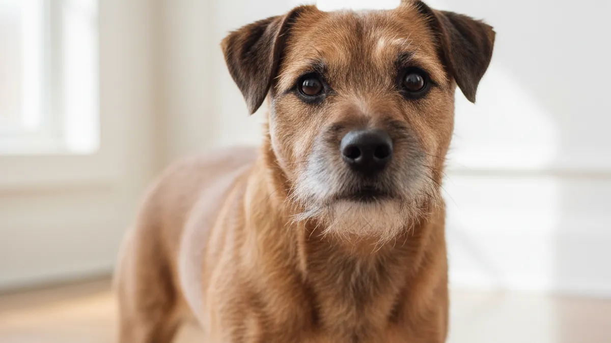 A Border Terrier dog