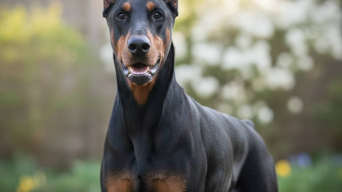 Doberman Pinscher dog