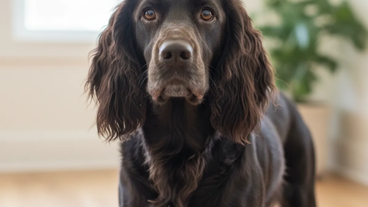 A Field Spaniel dog