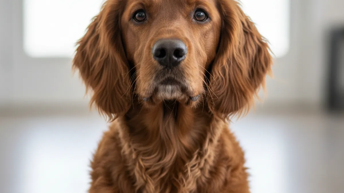 Irish Water Spaniel dog