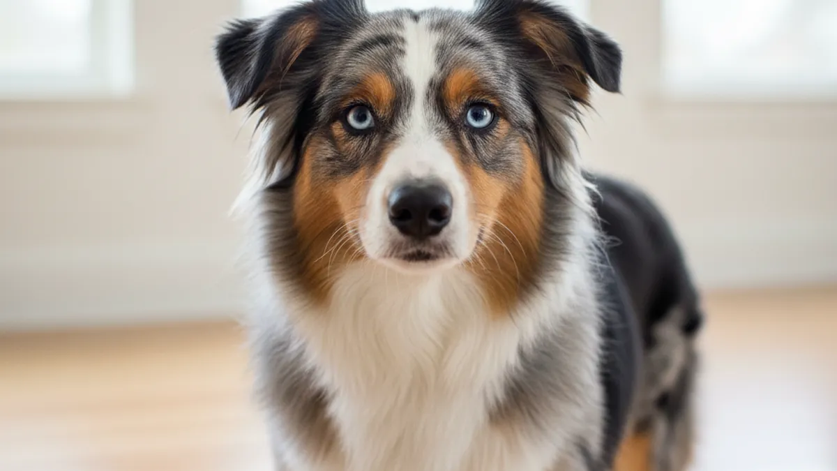 Miniature American Shepherd dog
