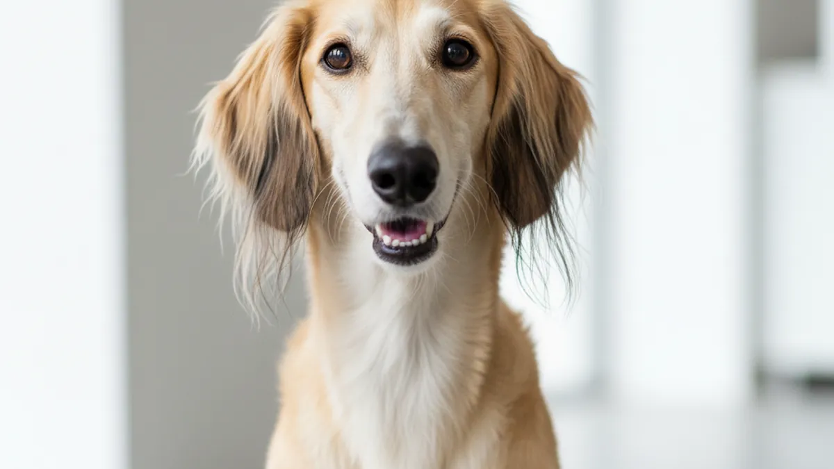 A Saluki dog